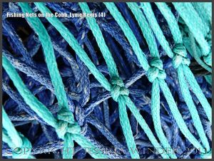 Fishing Nets on the Cobb, Lyme Regis (4) - Close-up images of the many fishing net colours, textures and patterns on the Cobb at Lyme Regis, Dorset, UK August 2009.