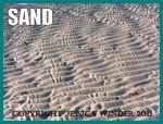 SAND: its colours, textures and patterns - a subject category for seashore photography and "Jessica's Nature Blog"