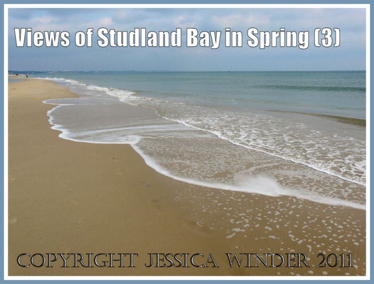 P1050416aBlog3 The pattern of the surf on the sand at Studland Bay, Dorset, UK, March 2009, part of the Jurassic Coast (3) Studland Beach photograph: The pattern of the surf on the sand at Studland Bay, Dorset, UK, March 2009, part of the Jurassic Coast (P1050416aBlog3)