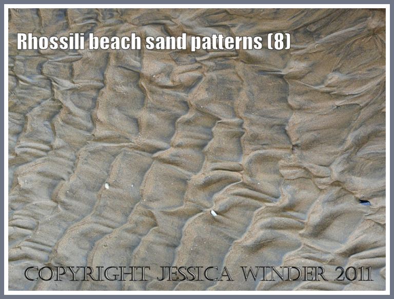 Sand ripple patterns on the beach at Rhossili Bay, Gower, South Wales, UK (2)