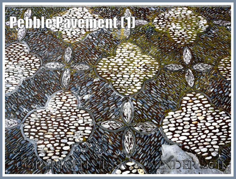 Pebble mosaic pavement at the wonderful Lan Su Chinese Garden in Portland, Oregon, U.S.A. (1)