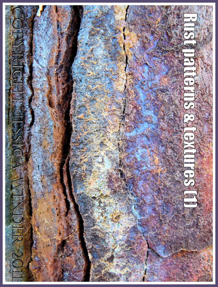 Rust colour, pattern and texture: Multi-coloured rust pattern on an ironwork seaside pier (1)