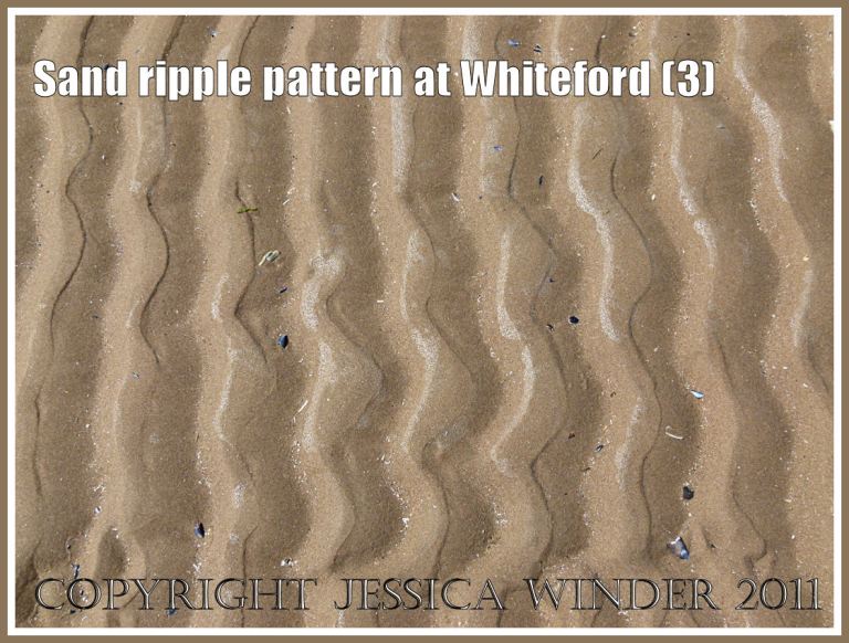Patterns in nature: Sand ripple pattern at Whiteford Sands, Gower, South Wales, UK (3)