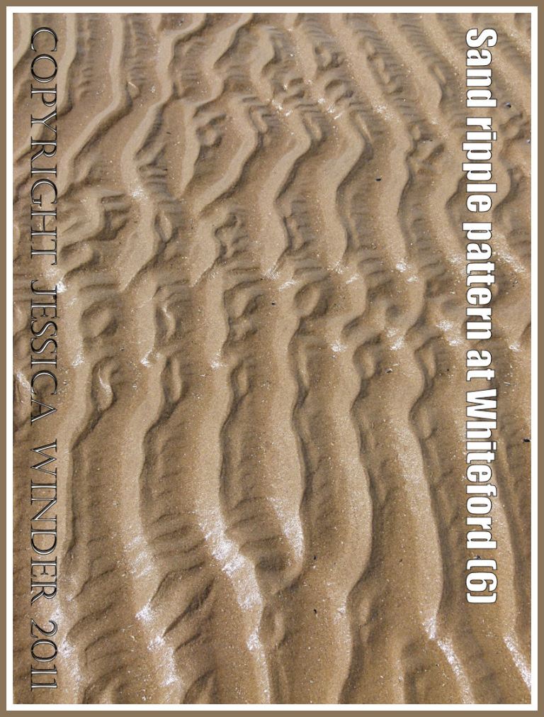 Patterns in nature: Sand ripple pattern at Whiteford Sands, Gower, South Wales, UK (6)