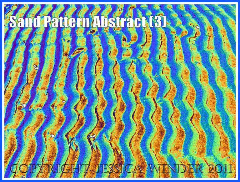 Sand ripple abstract art based on a photograph of a naturally occurring pattern on the beach at Whiteford Sands, Gower, South Wales, UK (3)
