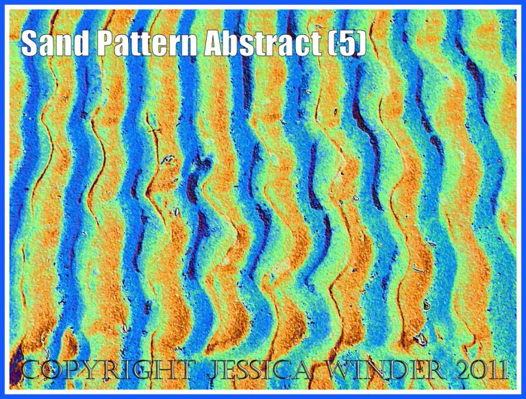 Sand ripple abstract art based on a photograph of a naturally occurring pattern on the beach at Whiteford Sands, Gower, South Wales, UK (5)