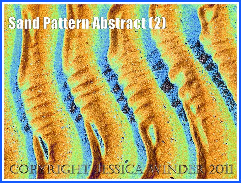 Sand ripple abstract art based on a photograph of a naturally occurring pattern on the beach at Whiteford Sands, Gower, South Wales, UK (2)