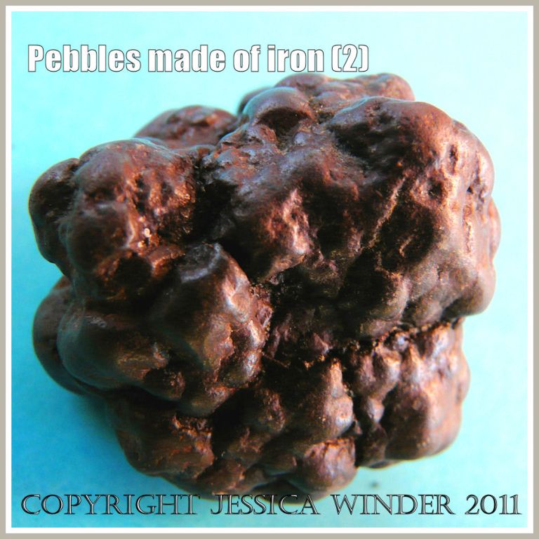 Metal pebble - a nodule of iron pyrites from the Jurassic Coast in Dorset, UK (2)