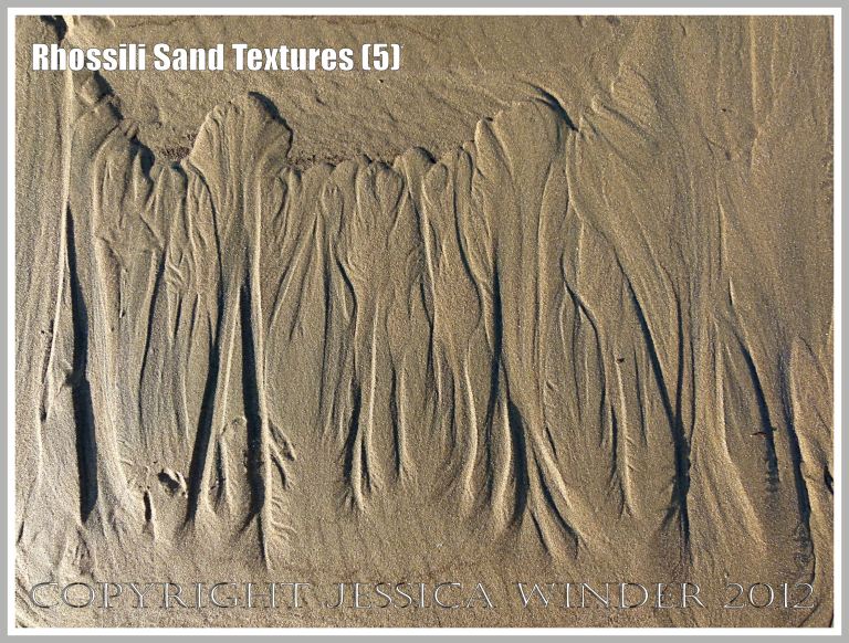Rhossili Sand Textures (5) - Sand patterns and textures from Rhossili Beach, Gower, South Wales, December 2012.