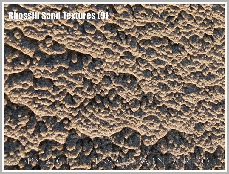 Rhossili Sand Textures (9) - Sand patterns and textures from Rhossili Beach, Gower, South Wales, December 2012.