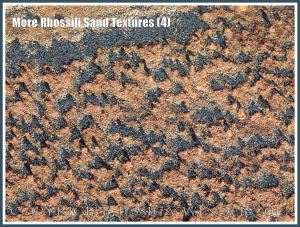 More Rhossili Sand Textures (4) - Coloured sand patterns and textures on the beach at Rhossili, Gower, South Wales.