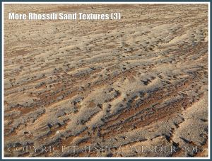 More Rhossili Sand Textures (3) - Coloured sand patterns and textures on the beach at Rhossili, Gower, South Wales.