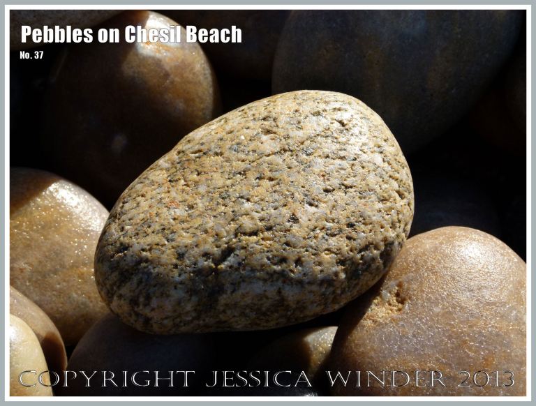 Micro-crystalline granite pebble on the beach
