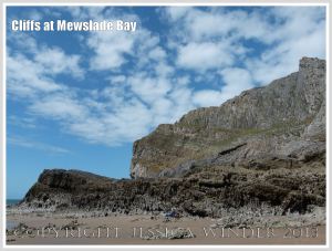 Cliffs of Carboniferous High Tor Limestone with erosion features