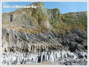 Cliffs of Carboniferous High Tor Limestone with erosion features