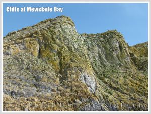 Cliffs of Carboniferous High Tor Limestone with erosion features