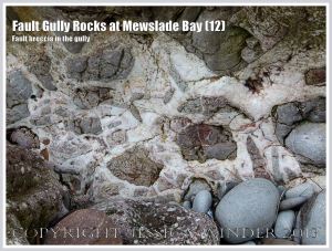 Fault Breccia with calcite matrix