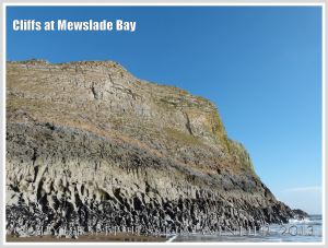 Cliffs of Carboniferous High Tor Limestone with erosion features