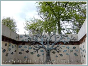 Bronze tree sculpture at Kew Gardens.