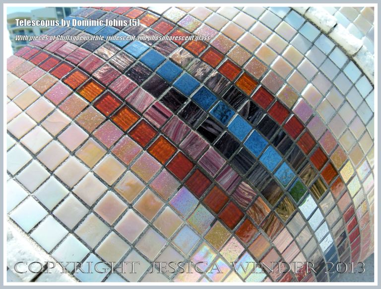 Detail of a giant sculpture of a mangrove mud whelk or mud creeper shell (Telescopium telescopium) by Dominic Johns