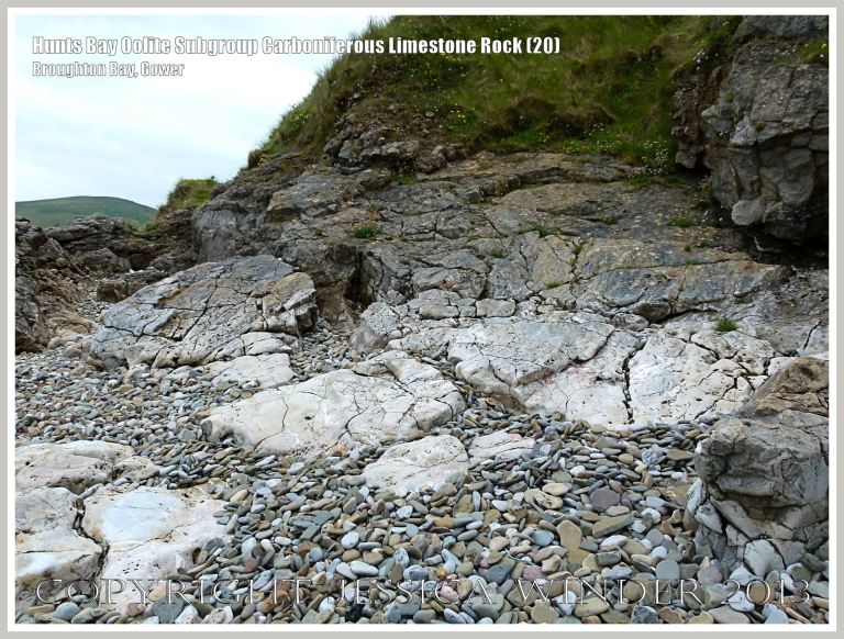 Rock textures and fracture patterns in Gower Carboniferous Limestone