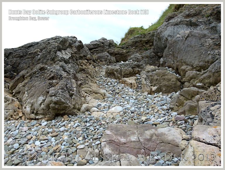 Rock textures and fracture patterns in Gower Carboniferous Limestone