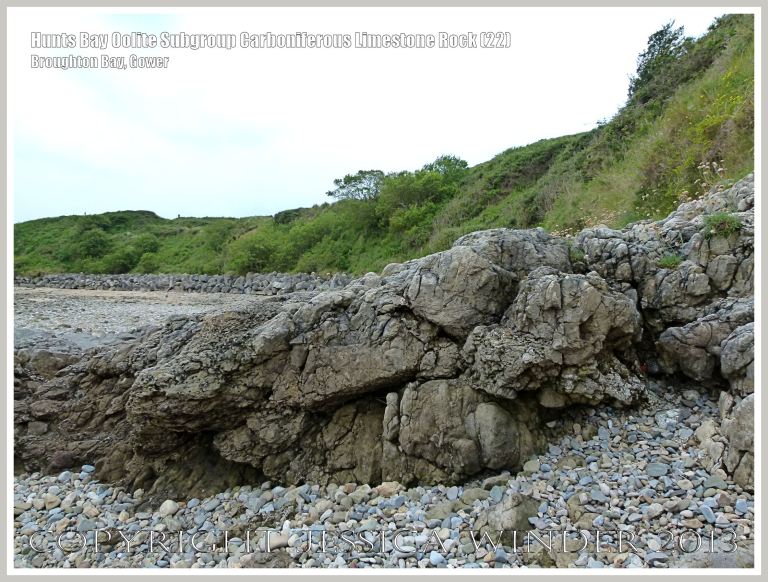 Rock textures and fracture patterns in Gower Carboniferous Limestone