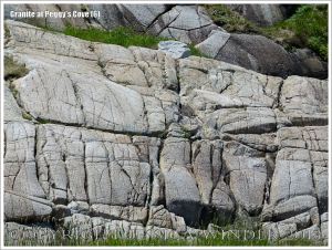 Glaciated granite landscape at Peggy's Cove, Nova Scotia, Canada