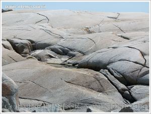 Glaciated granite landscape at Peggy's Cove, Nova Scotia, Canada
