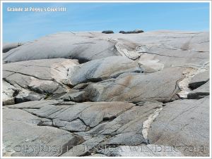 Glaciated granite landscape at Peggy's Cove, Nova Scotia, Canada