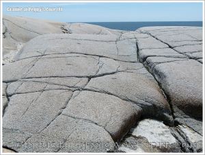 Glaciated granite landscape at Peggy's Cove, Nova Scotia, Canada