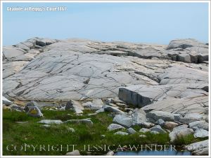 Glaciated granite landscape at Peggy's Cove, Nova Scotia, Canada