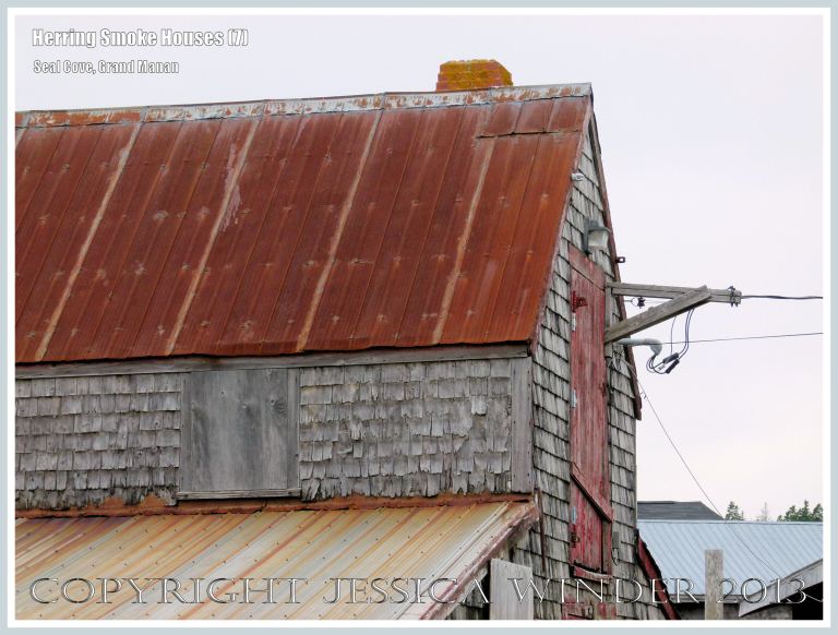 Old herring smoke houses at Seal Cove, on the island of Grand Manan, New Brunswick, Canada.