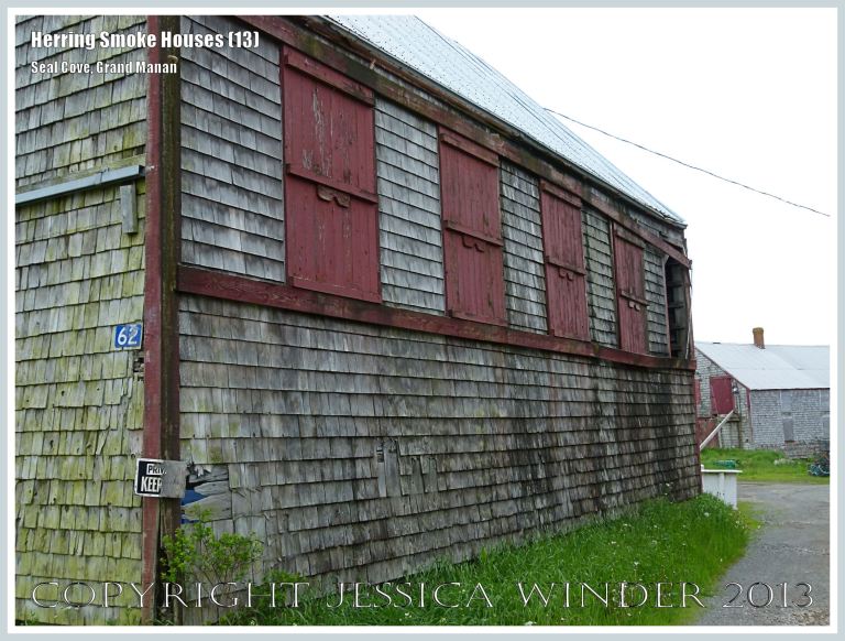 Old herring smoke houses at Seal Cove, on the island of Grand Manan, New Brunswick, Canada.