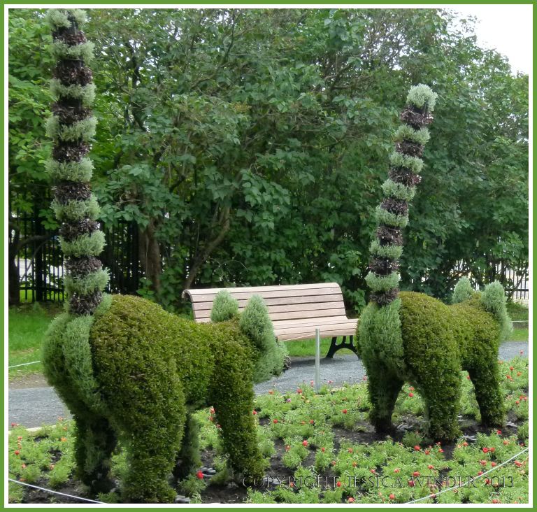 Mosaiculture Lemurs - rear view