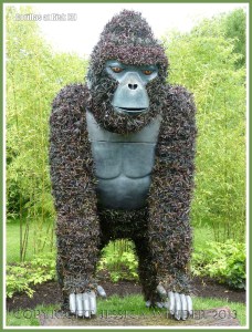Plant sculpture of a Mountain Gorilla