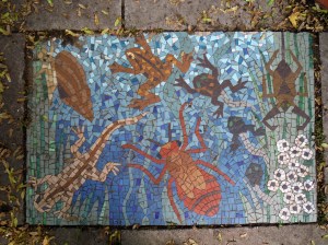 Pond life mosaic picture