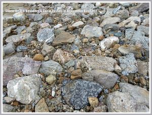 Boulders, cobbles and pebbles at Broughton Bay