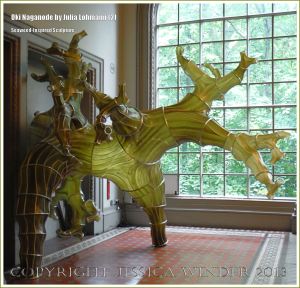 "Oki Naganode" an installation made from kelp seaweed by Julia Lohmann at the V&A