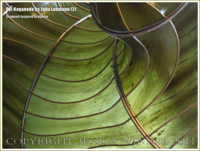 "Oki Naganode" an installation made from seaweed by Julia Lohmann at the V&A