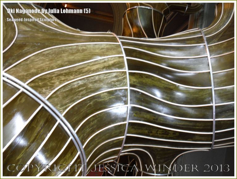 "Oki Naganode" an installation made from seaweed by Julia Lohmann at the V&A