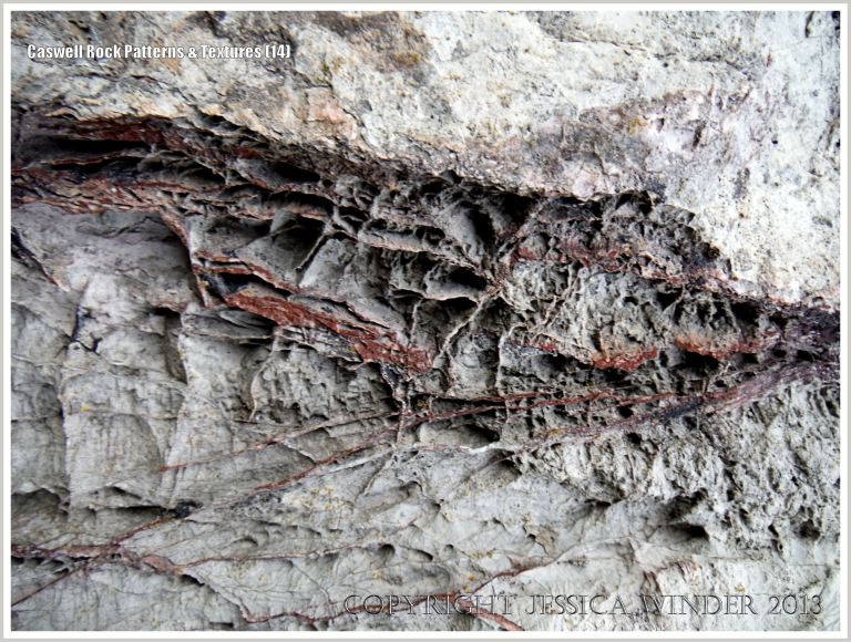 Calcite vein network in Carboniferous Limestone