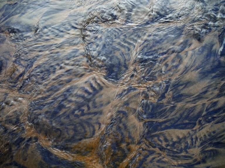 Natural abstract pattern on a sandy beach