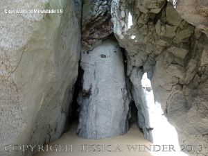 Cave entrance at Mewslade Bay