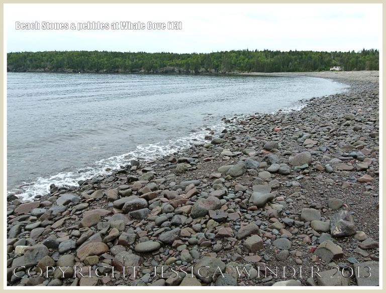 Shore-line beach stones and pebbles at Whale Cove on Grand Manan.