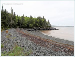 View of a beach at Irving Nature Park, New Brunswick, Canada