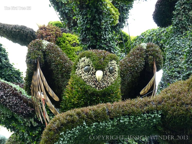 The Bird Tree mosaiculture at Jardin Botanique de Montreal