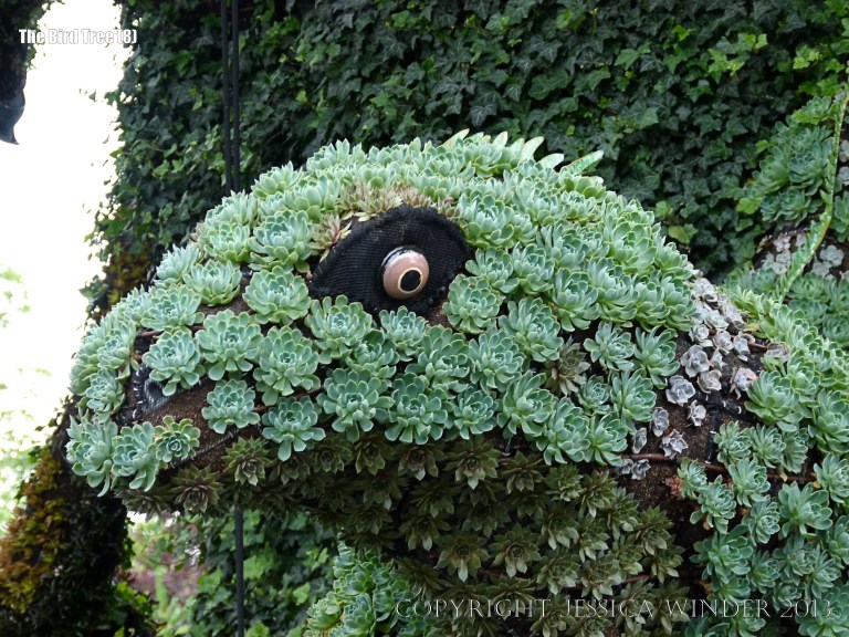 The Bird Tree mosaiculture at Jardin Botanique de Montreal