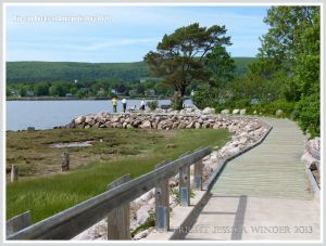 Boulders used for protection against erosion by the sea at Annapolis Royal