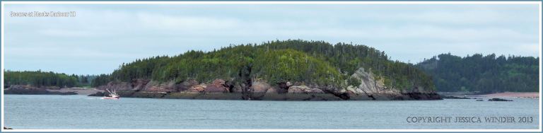 Bay of Fundy shoreline with wide inter-tidal zone